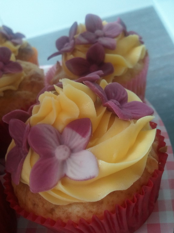 Apfel-Buttercreme-Cupcakes